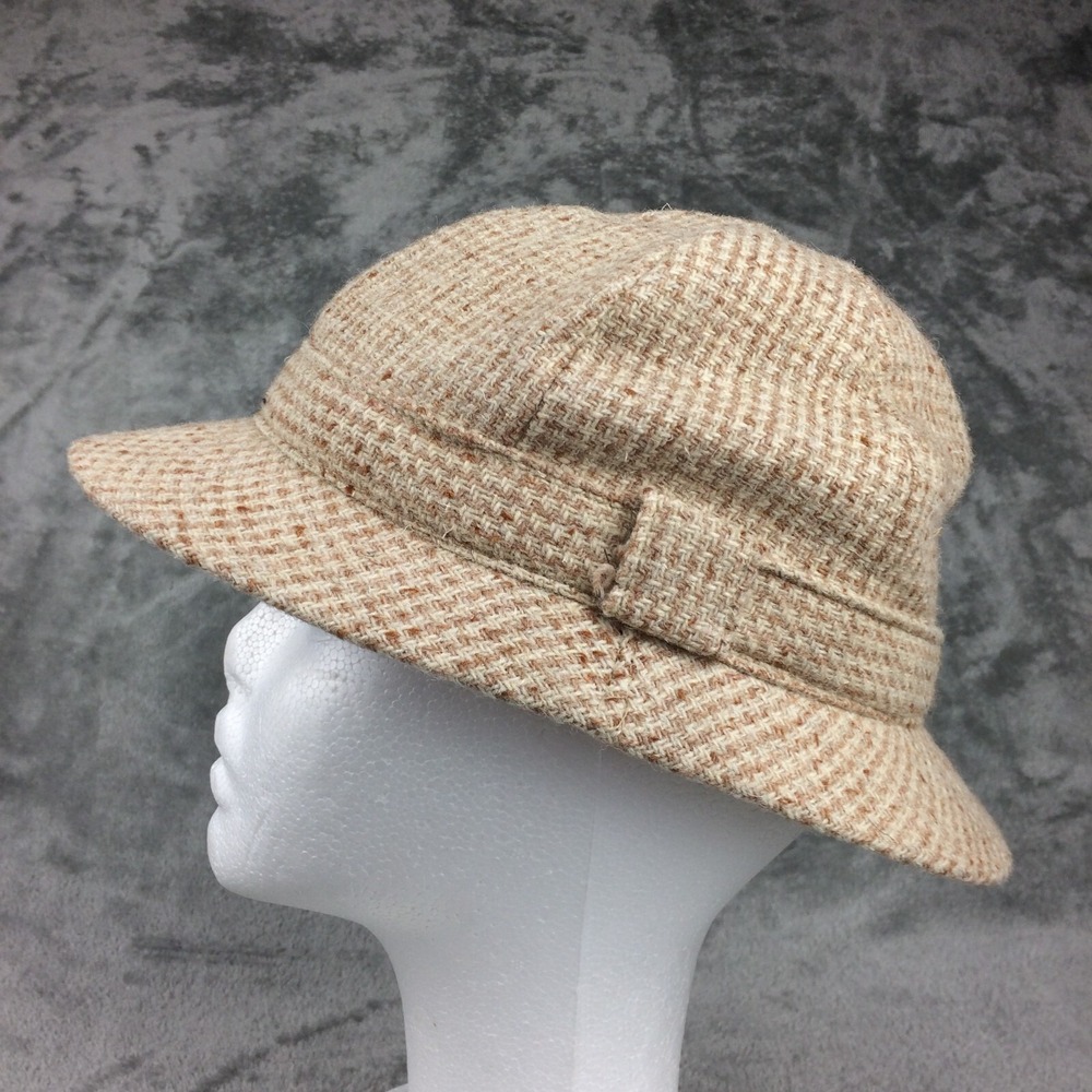 MELIN Gwlân Wool Stalker‎ Hat Tweed Penmachno Woolen Mill Wales VTG